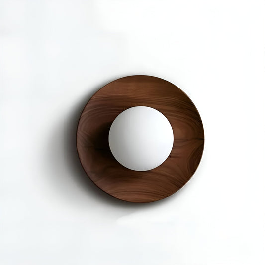 Miley – Nordische Tangyuan Holz-Wandlampe