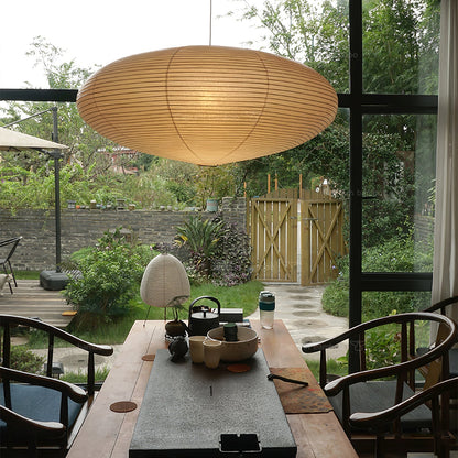 Miyako – Stoff-Deckenlampe im Laternenstil