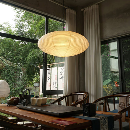 Miyako – Stoff-Deckenlampe im Laternenstil