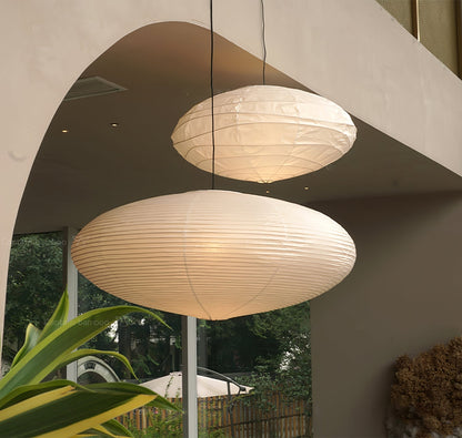 Miyako – Stoff-Deckenlampe im Laternenstil