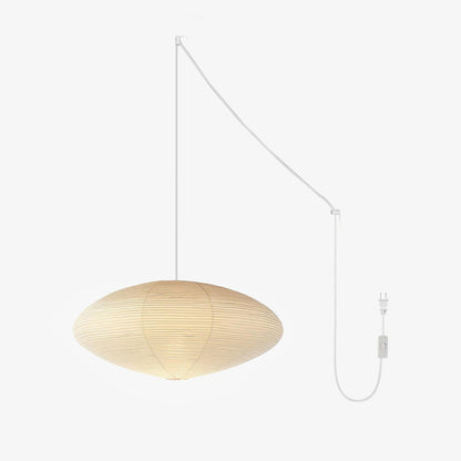 Miyako – Stoff-Deckenlampe im Laternenstil
