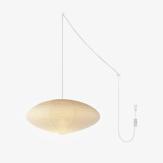 Miyako – Stoff-Deckenlampe im Laternenstil