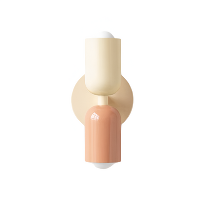 Cleah – Moderne Wandlampe mit zwei Eisenköpfen