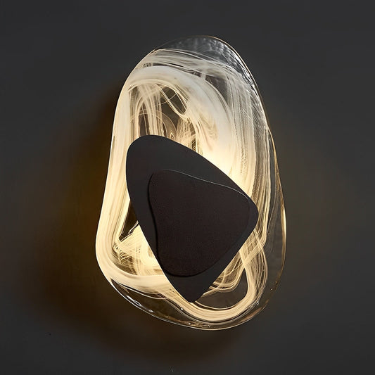 Nila – Moderne LED-Wandlampe aus Glas: Einfache Eleganz mit handgemachtem Design