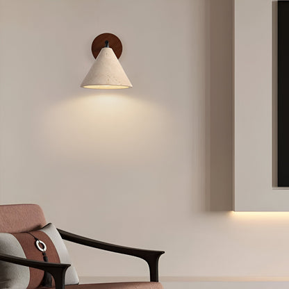 Erwin – Antik-Gelbe Stein-Wandlampe