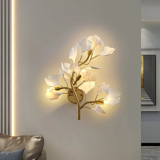 Freja – Blumenast-Wandlampe