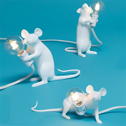 LumoMouse – Art-Déco-Tischleuchte mit Mausfigur
