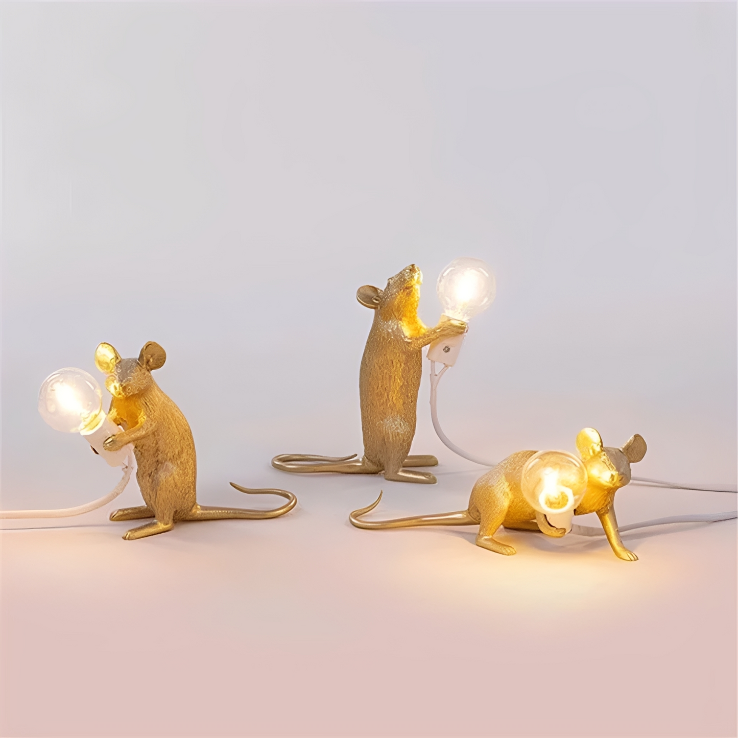 LumoMouse – Art-Déco-Tischleuchte mit Mausfigur