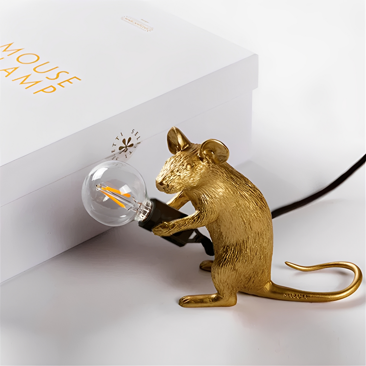 LumoMouse – Art-Déco-Tischleuchte mit Mausfigur