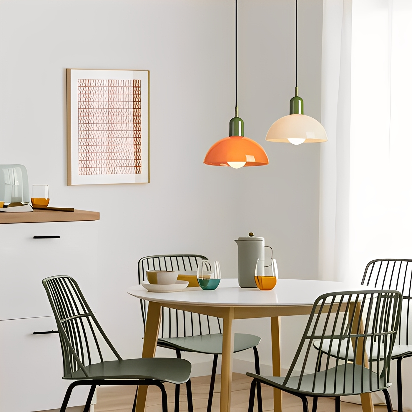 Marisa – Antike Bauhaus Glas-Lampe