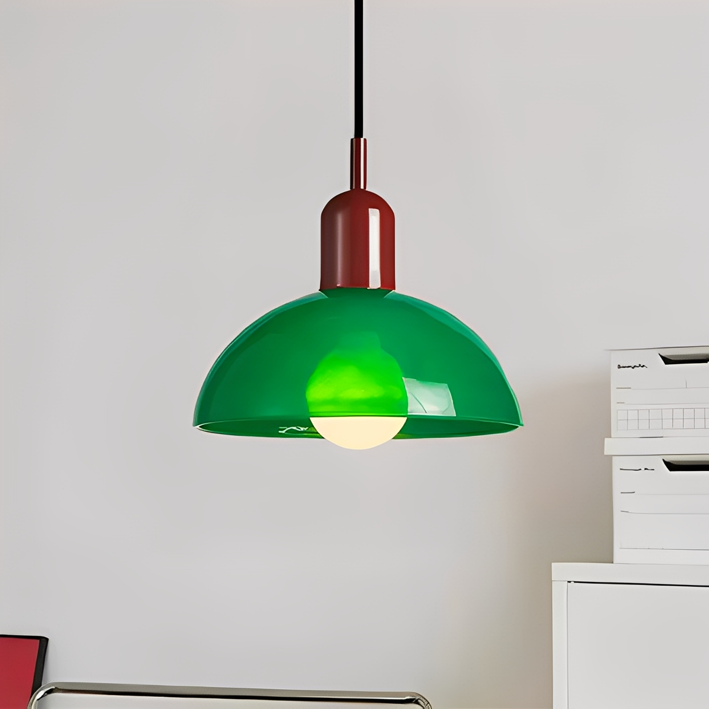 Marisa – Antike Bauhaus Glas-Lampe