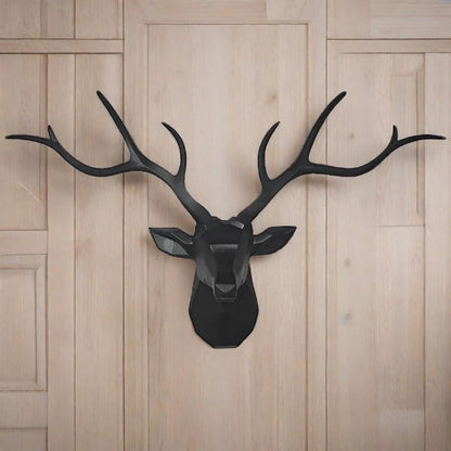 3D Hirschkopf-Wandhaken im nordischen Look