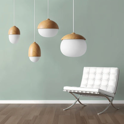 Lykke – Moderne Hängelampe in Holzdesign