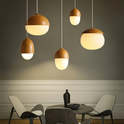 Lykke – Moderne Hängelampe in Holzdesign