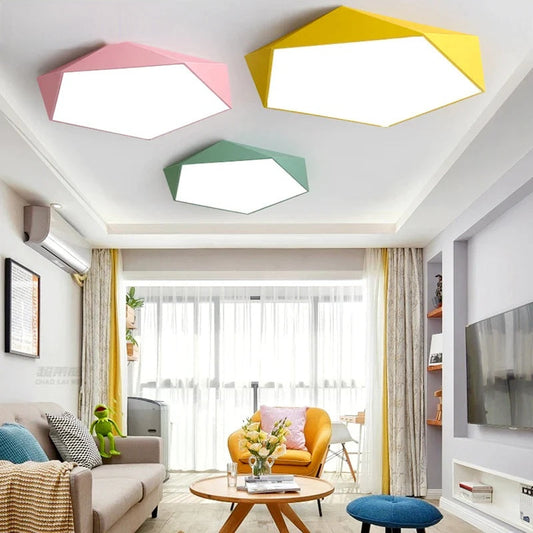 Polygon Shell Macaron Deckenleuchte