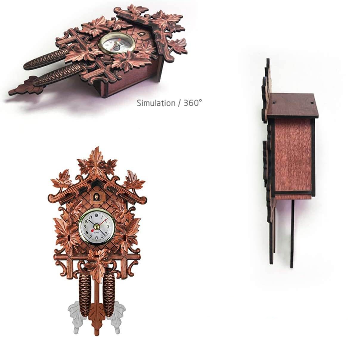 CuckooRetro – Nostalgische Kuckucksuhr im Vintage-Design