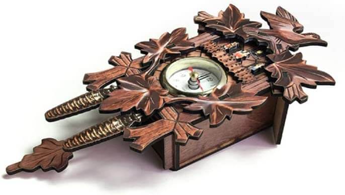 CuckooRetro – Nostalgische Kuckucksuhr im Vintage-Design