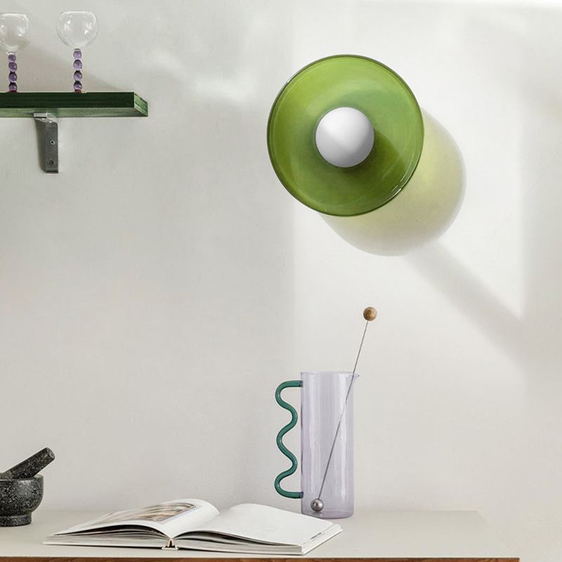 Camille – Französische Retro-Deckenlampe aus Glas