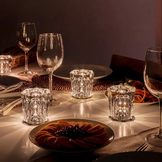 Aurelia – Kabellose Kristalllampe für den Tisch mit LED-Technologie