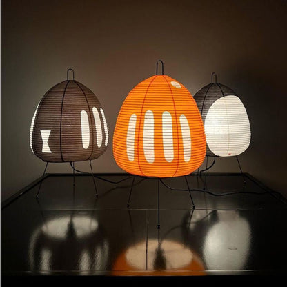 Japanische Reispapier-Tischlampe