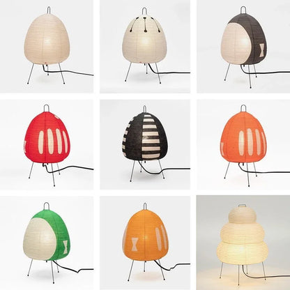 Japanische Reispapier-Tischlampe