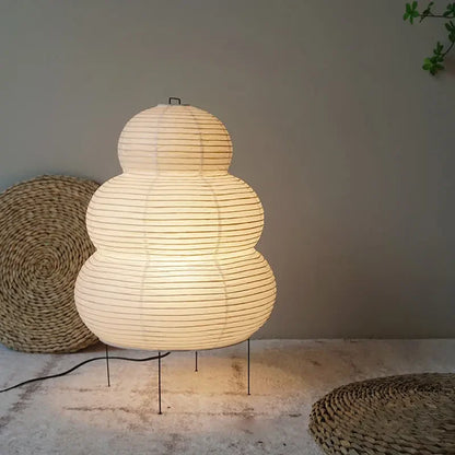 Japanische Reispapier-Tischlampe