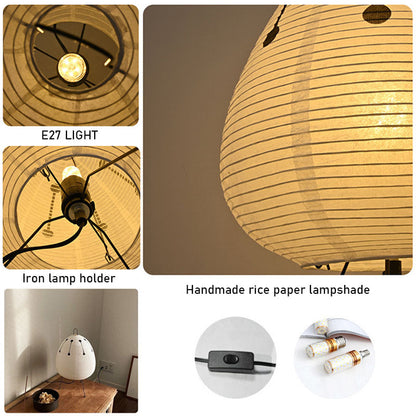 Japanische Reispapier-Tischlampe