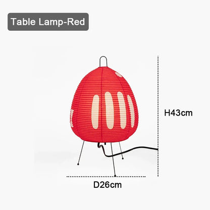 Japanische Reispapier-Tischlampe
