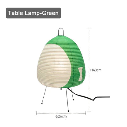 Japanische Reispapier-Tischlampe
