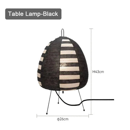 Japanische Reispapier-Tischlampe