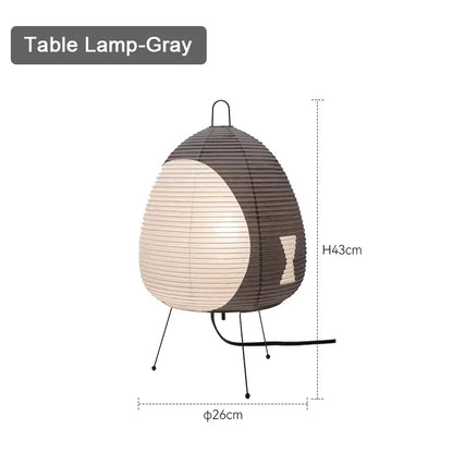 Japanische Reispapier-Tischlampe