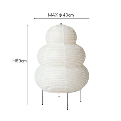 Künstlerische Lampe Aus Reispapier Im Japanischen Stil