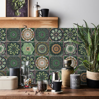 Mandala Selbstklebender Wandfliesenaufkleber für die Küche