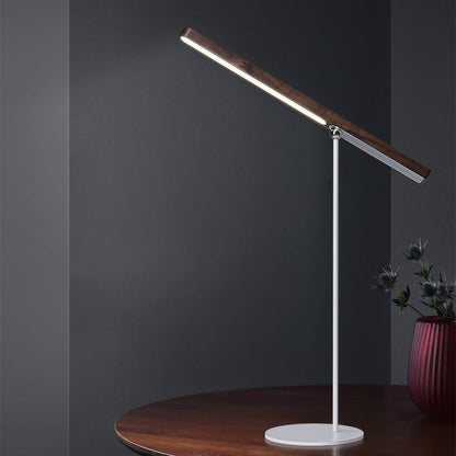Kylie – Schicke LED-Holztischlampe mit Helligkeitsregler
