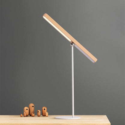 Kylie – Schicke LED-Holztischlampe mit Helligkeitsregler