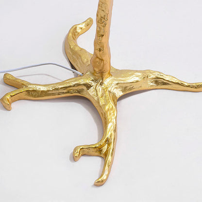 Felicitas – Dekorative Stehlampe mit Kunstharzfedern