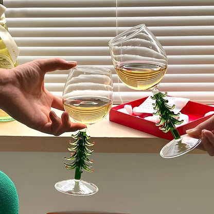 Festiva – Weihnachtsbaum-Weinglas aus Borosilikat