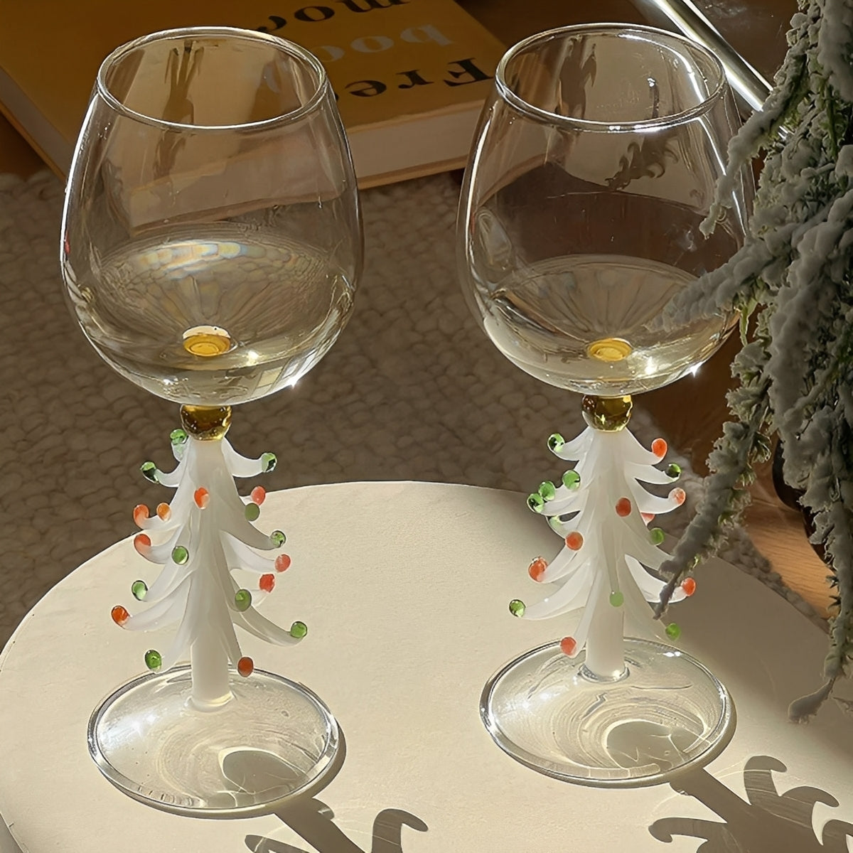 Festiva – Weihnachtsbaum-Weinglas aus Borosilikat