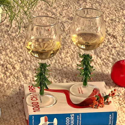 Festiva – Weihnachtsbaum-Weinglas aus Borosilikat