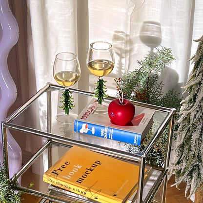 Festiva – Weihnachtsbaum-Weinglas aus Borosilikat