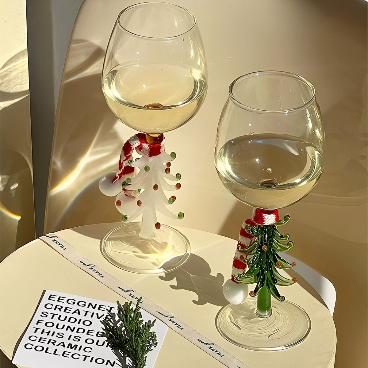 Festiva – Weihnachtsbaum-Weinglas aus Borosilikat