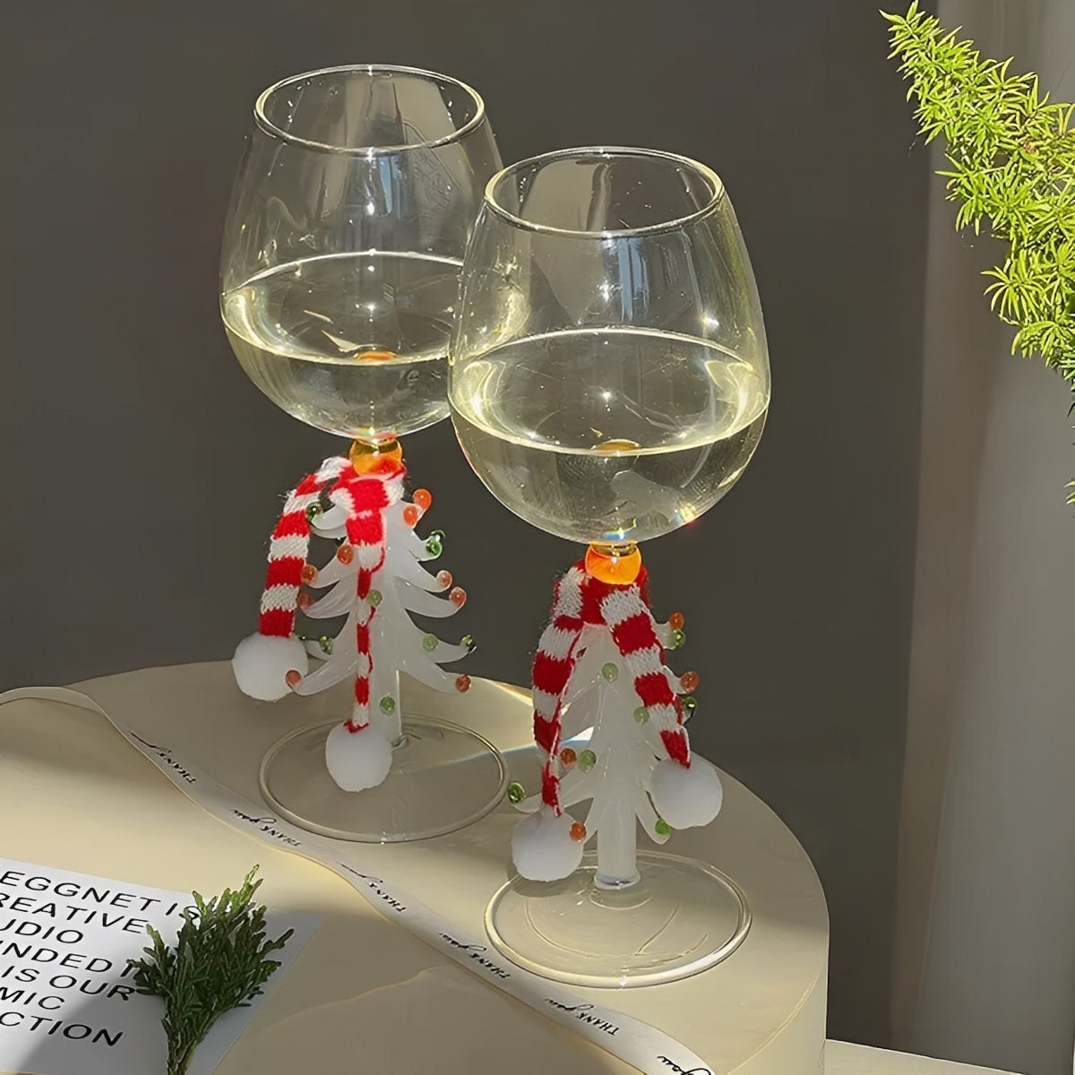 Festiva – Weihnachtsbaum-Weinglas aus Borosilikat