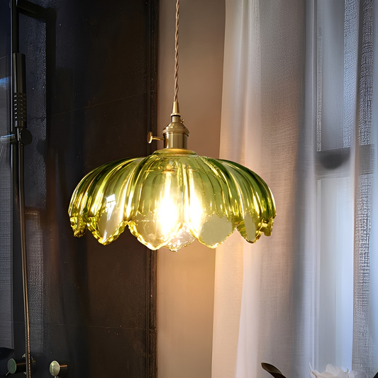 Alaric – Café-Lampe aus Messing und Glas