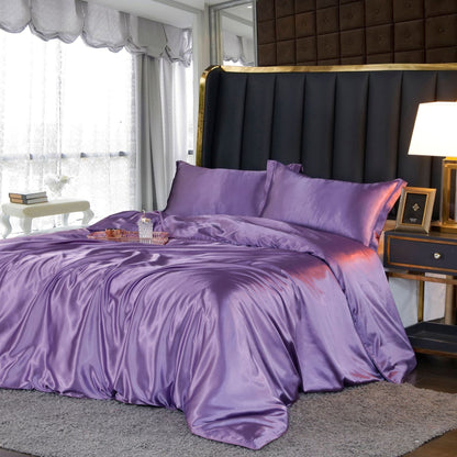 Nordic Dream - 4 Stück Superweiches Luxusseide Bettwäsche Set