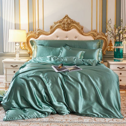 Nordic Dream - 4 Stück Superweiches Luxusseide Bettwäsche Set