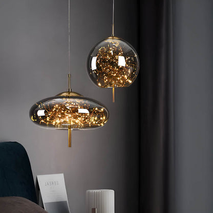 Ellyse – Hängelampe mit funkelndem Glas-Look: Klassische Eleganz und moderne Magie