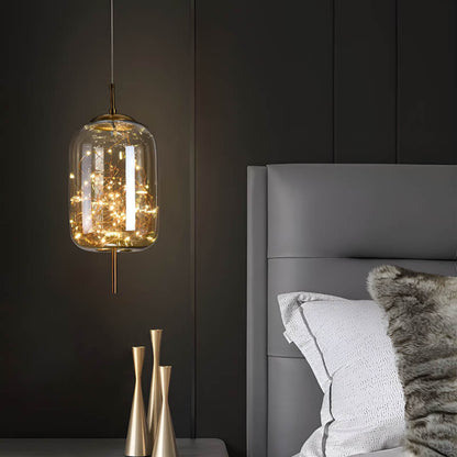Ellyse – Hängelampe mit funkelndem Glas-Look: Klassische Eleganz und moderne Magie