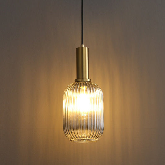 Serava – Glas-Pendelleuchte im Retro-Stil