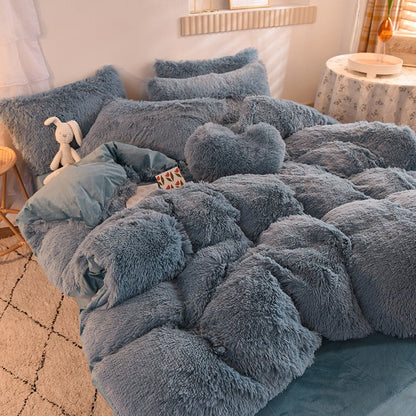 Liora – Kuschelige Winterdecke aus Mink-Velours und Flanell für gemütliche Nächte
