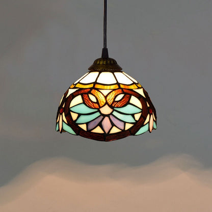 Roku – Mediterraner Leuchter aus Buntglas